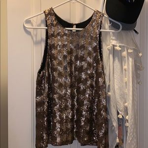Aritzia Talula Sequined Top